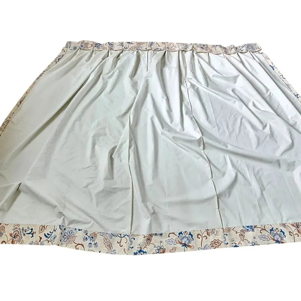 Floral Drapery Panels Pair 64x63
